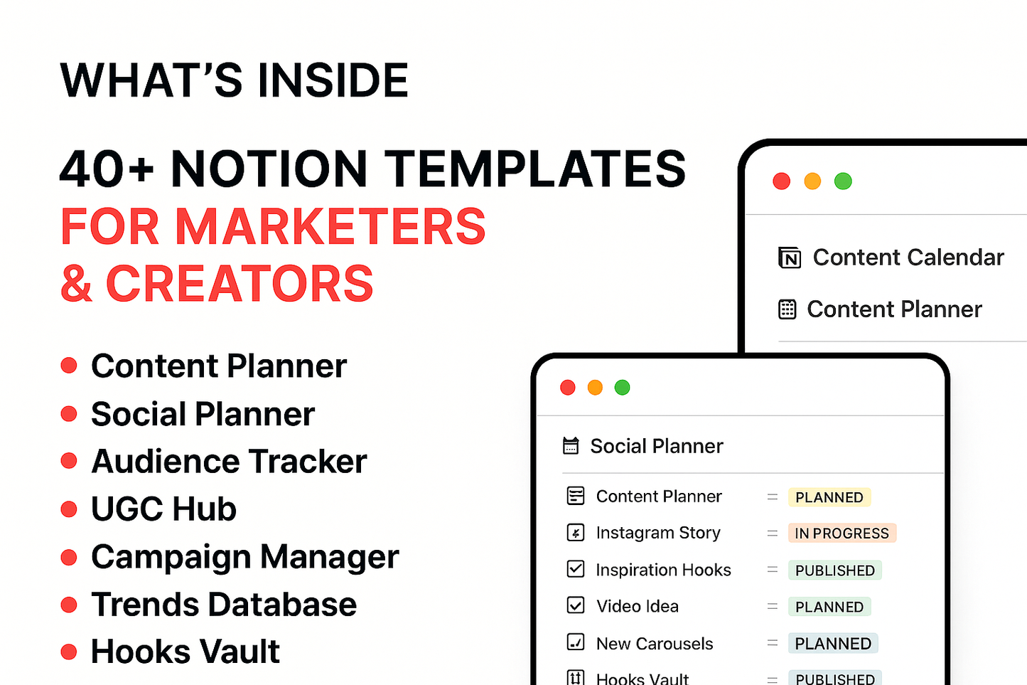Digiply Marketer Bundle – 40+ Notion Templates for Content Creators, Social Media Managers & Digital Marketing Workflows