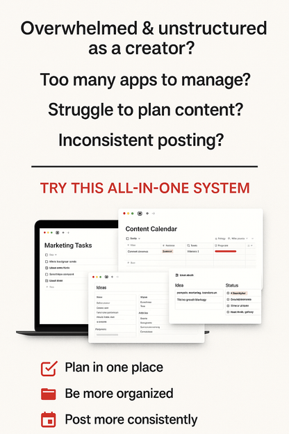 Digiply Marketer Bundle – 40+ Notion Templates for Content Creators, Social Media Managers & Digital Marketing Workflows