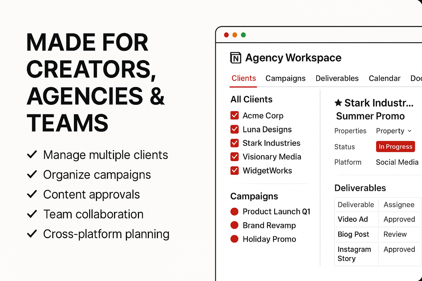 Digiply Marketer Bundle – 40+ Notion Templates for Content Creators, Social Media Managers & Digital Marketing Workflows