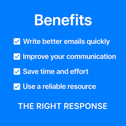 The Right Response — 150+ Ready-to-Use Professional Email Templates (Notion Template)
